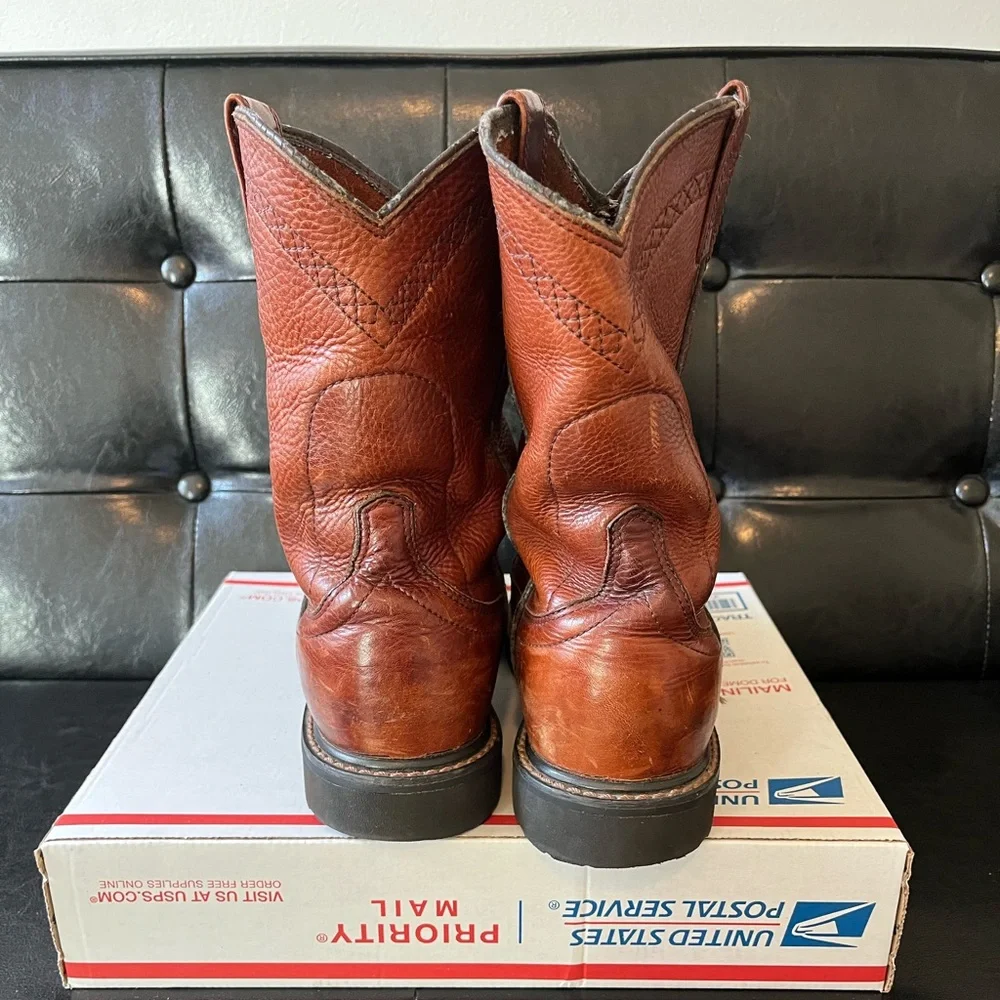Ariat‎ ACT Roper Brown Leather Boots Men’s Sz 9D